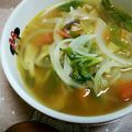 ♪しゃぼんだま♪'s cooksnap of when they made オニオンセロリスープ.