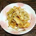 ﾏﾕｺｺ's cooksnap of when they made もやしと油揚げの炒め物.