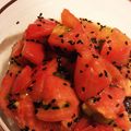 のりmama's cooksnap of when they made はなまるでやってたトマトの胡麻あえ❤.