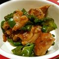 しょみ一's cooksnap of when they made 簡単☆鶏肉とピーマンの味噌炒め.