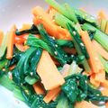 木市。's cooksnap of when they made 小松菜とにんじんのナムル.