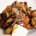 さきっちょ57's cooksnap of when they made 茄子とカジキのオイスター黒酢炒め.