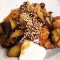 さきっちょ57's cooksnap of when they made 茄子とカジキのオイスター黒酢炒め.