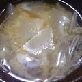 ぁぼかど's cooksnap of when they made 冬瓜とじゅんさいの味噌汁.