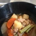 雪☆花's cooksnap of when they made うちの豚肉で肉じゃが♪.