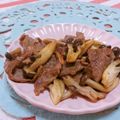 赤い電話's cooksnap of when they made しめじと牛肉のバター醤油炒め.
