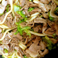 のあめろ♪'s cooksnap of when they made 豚のしょうが焼きうどん.