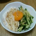 ポニーリボン's cooksnap of when they made きゅうりと長芋ユッケ.