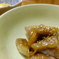 MOW26's cooksnap of when they made アケビの皮の甘味噌炒め.