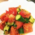 ykrykr's cooksnap of when they made トマトとたたきキュウリの中華サラダ.