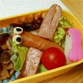 Yuzuksc's cooksnap of when they made ウインナー飾り切り★とんぼ★キャラ弁.