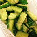 きんむぎちゃん's cooksnap of when they made たたきキュウリ♪ゴマ油の風味で韓国風に.