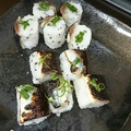 のんたにぃ's cooksnap of when they made 一口でサイズ秋刀魚のあぶり棒寿司.