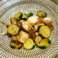 グリ1010's cooksnap of when they made 帆立、しめじ、ズッキーニのバターソテー.