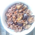 KY328's cooksnap of when they made ナスと豚ひき肉の生姜焼き丼.