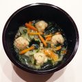 なつき☆ミ's cooksnap of when they made 簡単♪あっさり生姜風味の鶏だんごスープ.