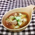 龍青空ママ's cooksnap of when they made 簡単ポカポカ温まる✿豚アボキムチ風スープ.