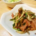 RINクック's cooksnap of when they made ルッコラのベーコンさっと炒め.