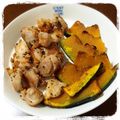 Ericats★'s cooksnap of when they made かぼちゃと鶏もも肉のガーリックソテー.