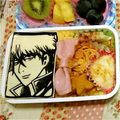 おちゅうさん's cooksnap of when they made キャラ弁 銀魂/土方（海苔切りタイプ）.