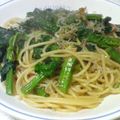 @ちんまりさん's cooksnap of when they made ほうれん草とじゃこのパスタ.
