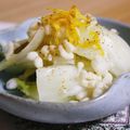 ゆず柚子's cooksnap of when they made 白菜漬けのおいしい食べ方＠天かすのっけ.