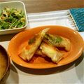 iqumin's cooksnap of when they made シソとササミの春巻～( ☆∀☆).