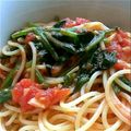 yuming219's cooksnap of when they made ほうれん草たっぷりトマトソースパスタ.