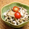 ちべターリー's cooksnap of when they made キノコのガーリックマリネ（カンタン酢）.