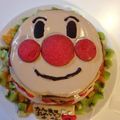 南柑20号's cooksnap of when they made 簡単！アンパンマン二段ケーキ.
