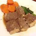 とろけい's cooksnap of when they made 薄切り牛ロースの豆腐ステーキ.