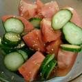 ＊msmama＊'s cooksnap of when they made m胡瓜とトマトの中華風和え物.
