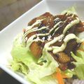 ryouko*nao's cooksnap of when they made 鶏皮で照焼き丼.