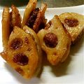 ねねこ39's cooksnap of when they made レンコンはさみ揚げ.