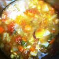 Nyat's cooksnap of when they made 圧力鍋で簡単‼大豆と野菜の食べるスープ.