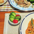 ワインパープル's cooksnap of when they made ＊簡単＊胡瓜とトマトのサラダ＊.