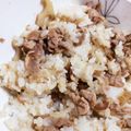 sakipyon♡'s cooksnap of when they made 食べ過ぎ注意♪れんこんと豚肉の混ぜご飯.