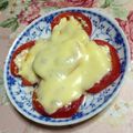 あざらしの赤ちゃん's cooksnap of when they made ほんのりピリッと簡単トマトチーズ焼き☆.