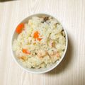 牛乳好きのキー君's cooksnap of when they made ☆海老ミルクピラフ☆炊飯器で☆.