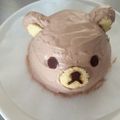 kaho310's cooksnap of when they made ミニチュア実体化♪リラックマドームケーキ.
