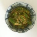 あやおーくいしんぼー's cooksnap of when they made 胡麻たっぷり☆焼きオクラのお浸し♪.