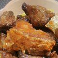 めかにか's cooksnap of when they made ♪レバーとじゃがいもの甘辛炒め♪.