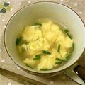 82tarou's cooksnap of when they made 卵と小葱の中華スープ♡.