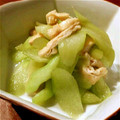 cocoりえ's cooksnap of when they made ずいきと油揚げの煮物.
