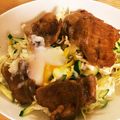 かなしの's cooksnap of when they made ✿温玉乗せ♡豚肉の甘辛丼✿.
