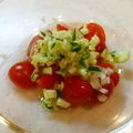 horseland's cooksnap of when they made トマト・玉ねぎ・キュウリのサラダ.