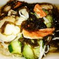 莉彩パパ's cooksnap of when they made 【もずく酢＊きゅうりとホタテ】.