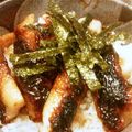 エンジン全快's cooksnap of when they made チクワでなんちゃってうなぎ丼.