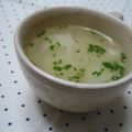きゅうりのぬかづけ's cooksnap of when they made 餃子の皮でザーサイとネギのワンタンスープ.