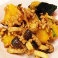 マンゴーさん's cooksnap of when they made ☆カボチャと豚挽き肉としめじの甘辛炒め☆.